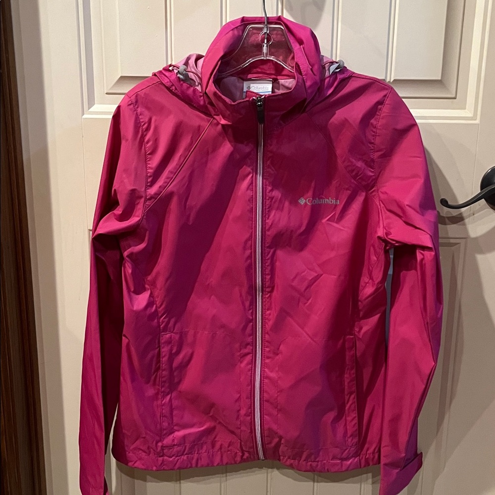 Columbia Women’s Water Repellent Windbreaker Hooded Jacket size Small